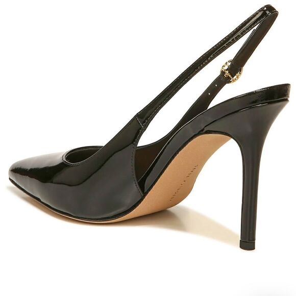 Veronica Beard Lisa Slingback Patent Leather Heels - Picture 2 of 5